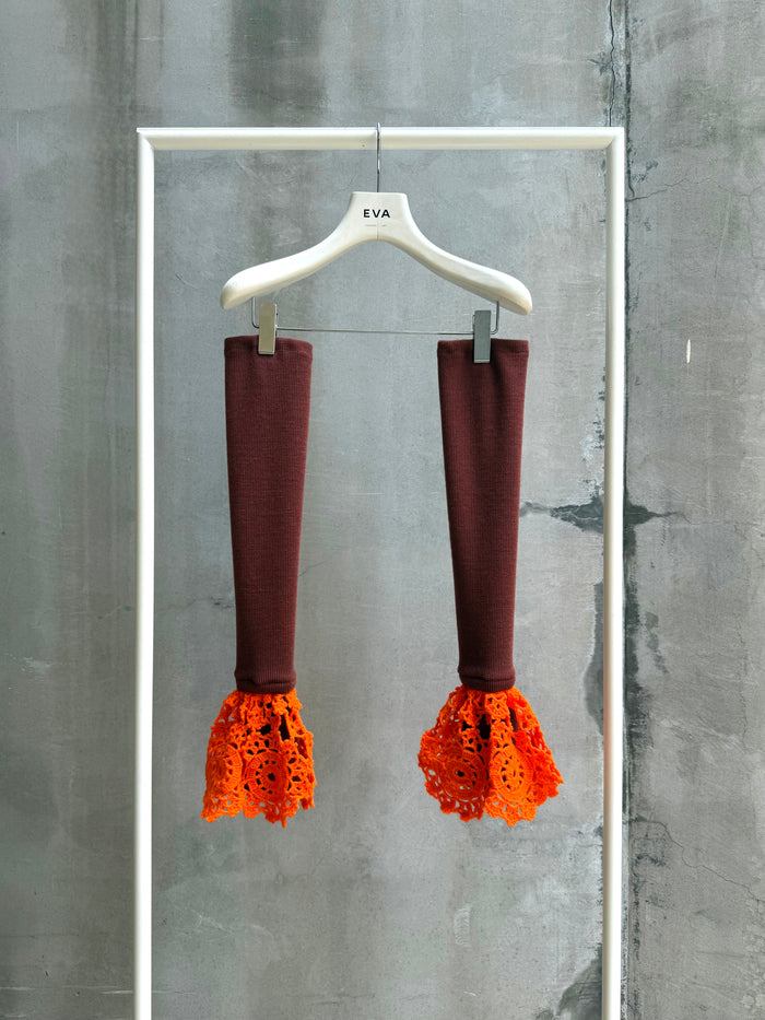 RECONSTRUCTED VINTAGE CROCHET ARM WARMERS